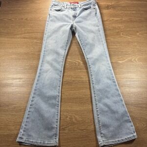 Levi's 519 Low Rise Flare Jeans Women's Juniors 5 Y2K Vintage Light Wash Flaw